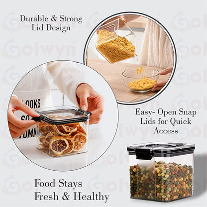 Airtight Food Storage Containers Leakproof Kitchen Organizer