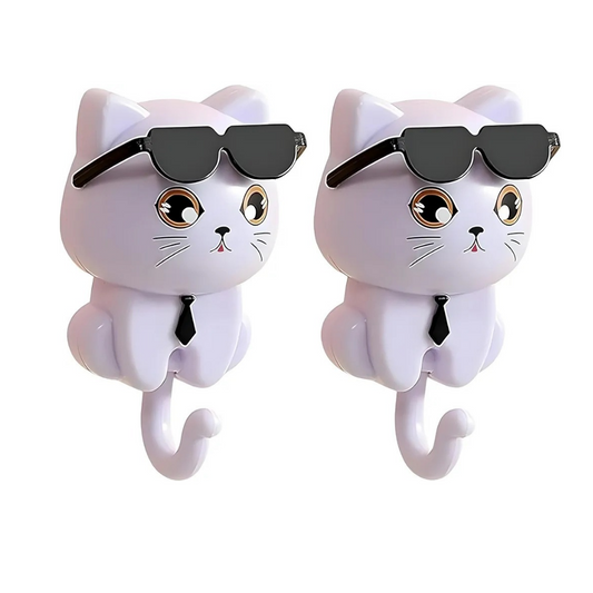 Cute Cat Wall Hook Self Adhesive Key Holder