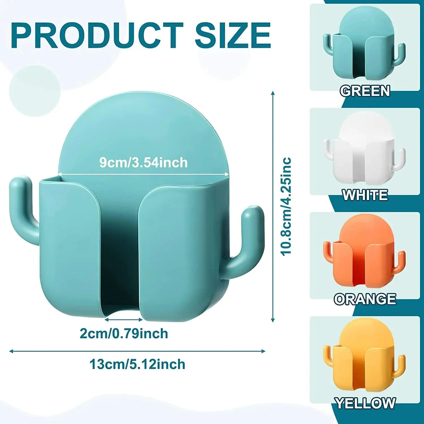 Wall Mounted Multipurpose Holder with Hooks Storage Organizer