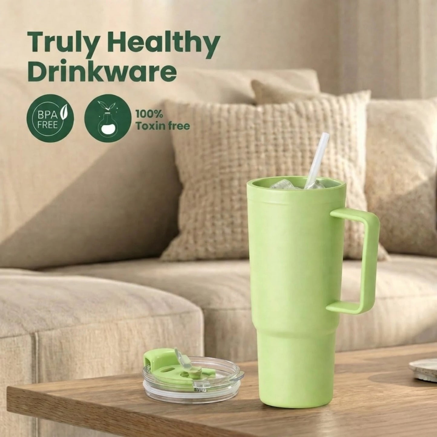 tumbler with straw leakproof travel mug office & travel