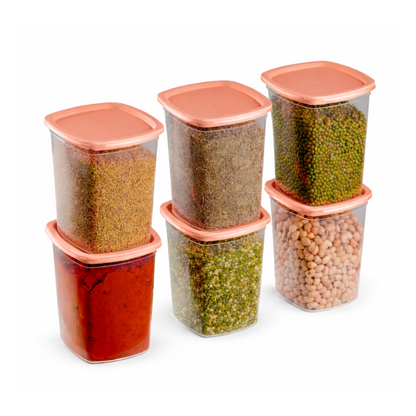 Plastic Kitchen Storage Containers Set with Airtight Lids
