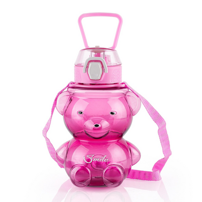 Cute Teddy Bear Water Bottle Kids Leakproof Sipper